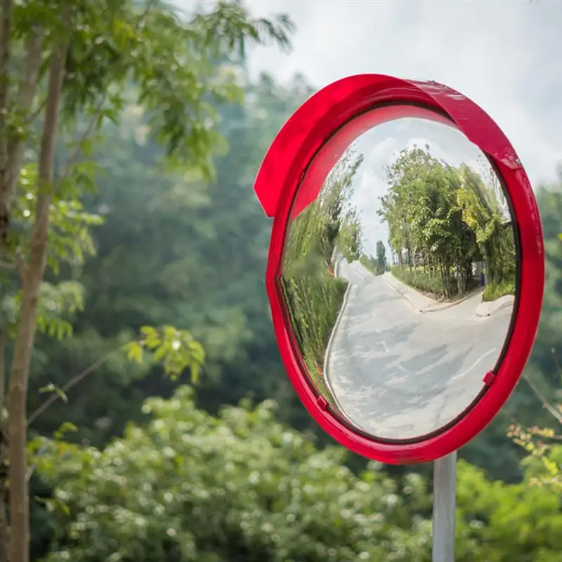 Portable Safety Convex Mirror Lens Traffic Security Mirror Lens Supermarket Blind Spot Mirror Lens Wide Angle Corner Mirror portable love bear contact lens case with mirror cartoon beauty lens case contact travel lens storage box gift