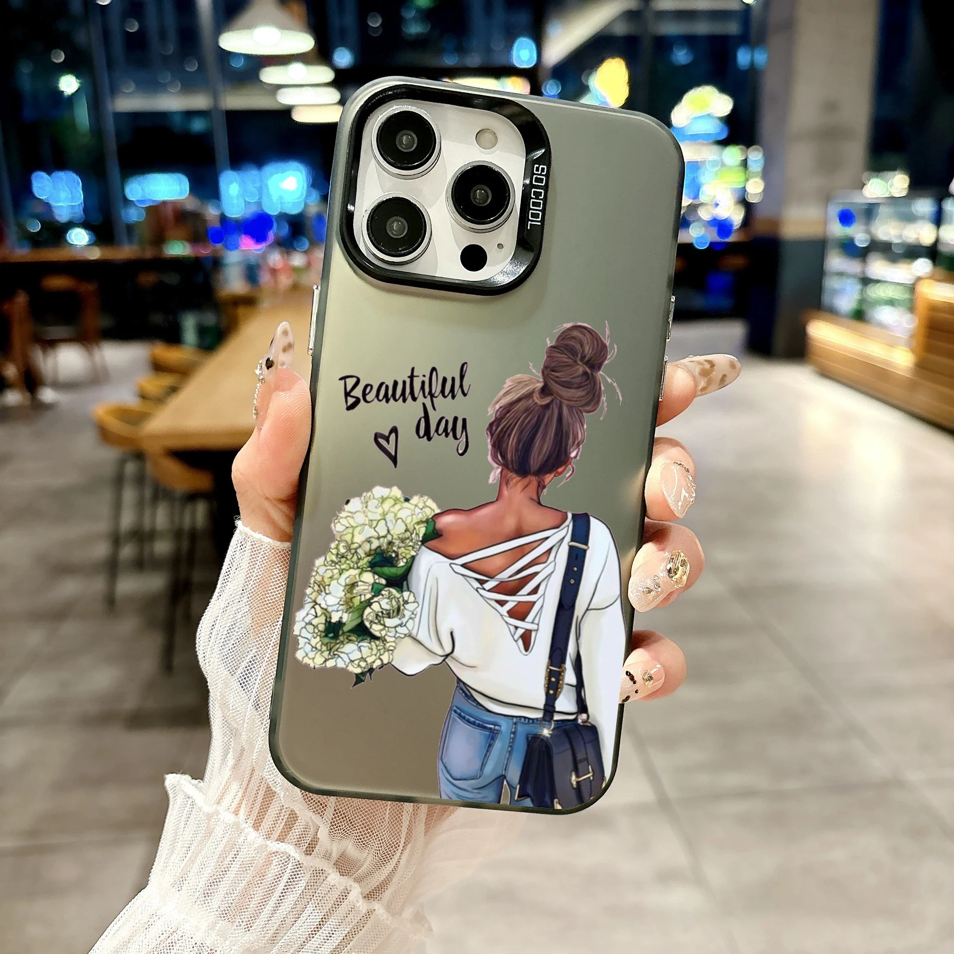 Silver Plated Color Phone Case - Stylish IMD Cover