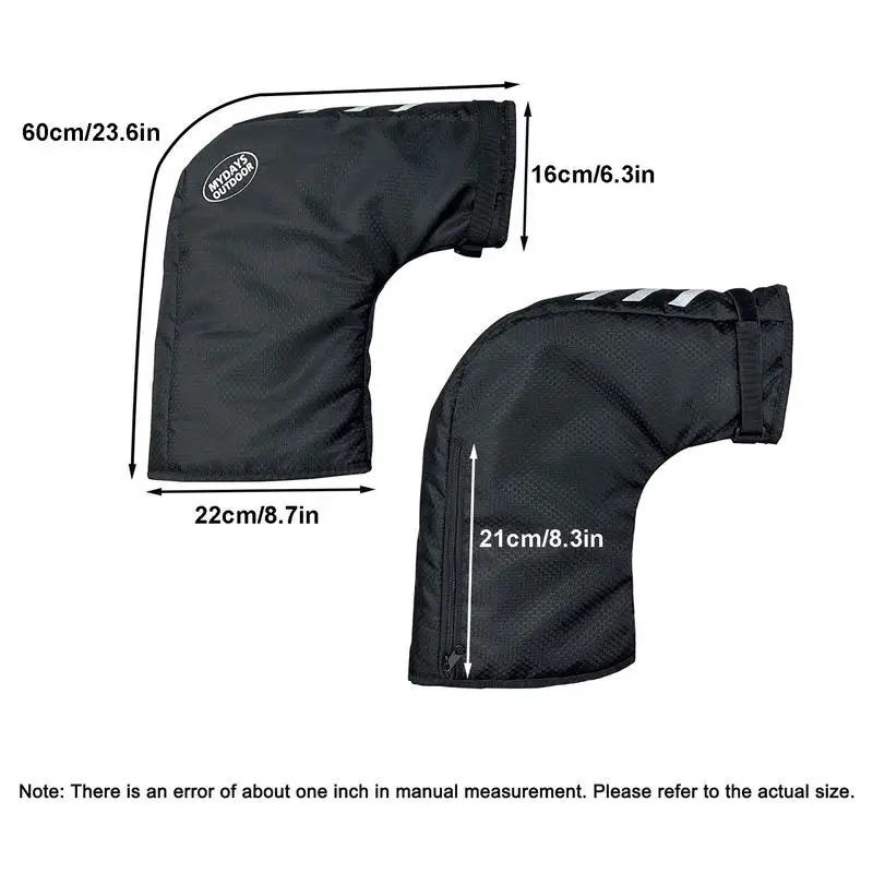 Bicycle Handlebar Warmers Mittens Winter Cycling Motorcycle Reflective Handlebar Muffs Windproof Waterproof Bike Handlebar Cover 6
