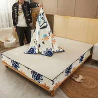 Waterproof Mattress Cover Custom Size Fitted Sheet Dust-proof Mattress Protector Six-Sided All Inclusive With Zipper Bed Cover 5