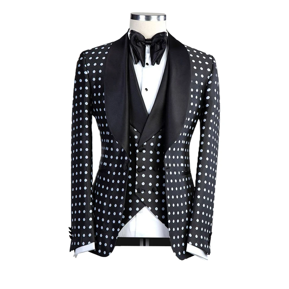 Men Suit Set 2 Pieces Jacket and Vest Blazer Wedding Party Singer Groom Costume Homme