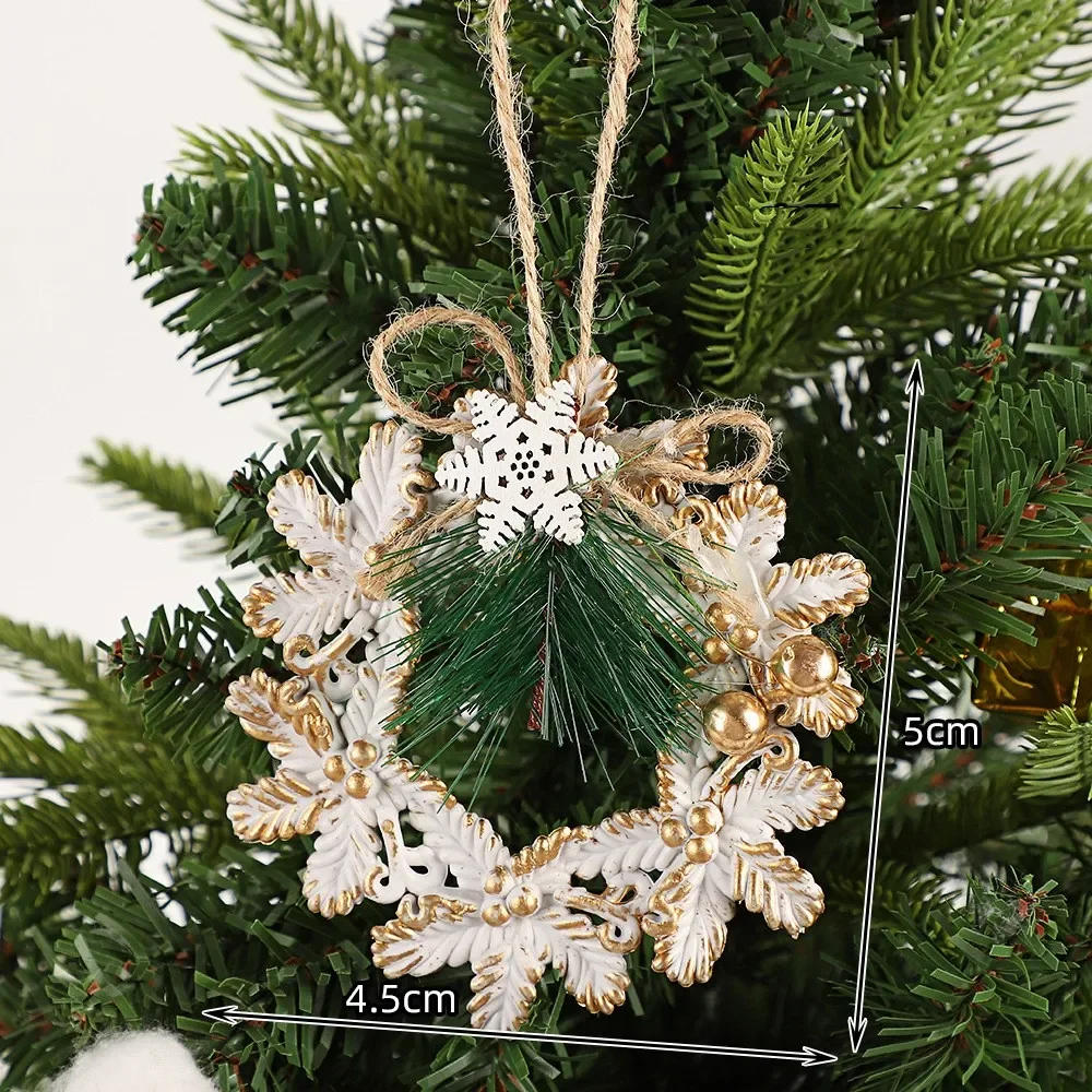 thumbnail image 1 of 1 colgante para árbol de Navidad, reno, copo de nieve, estrella, corona, decoración para fiesta de Navidad, decoración del hogar, regalo, adorno, 1 of 5