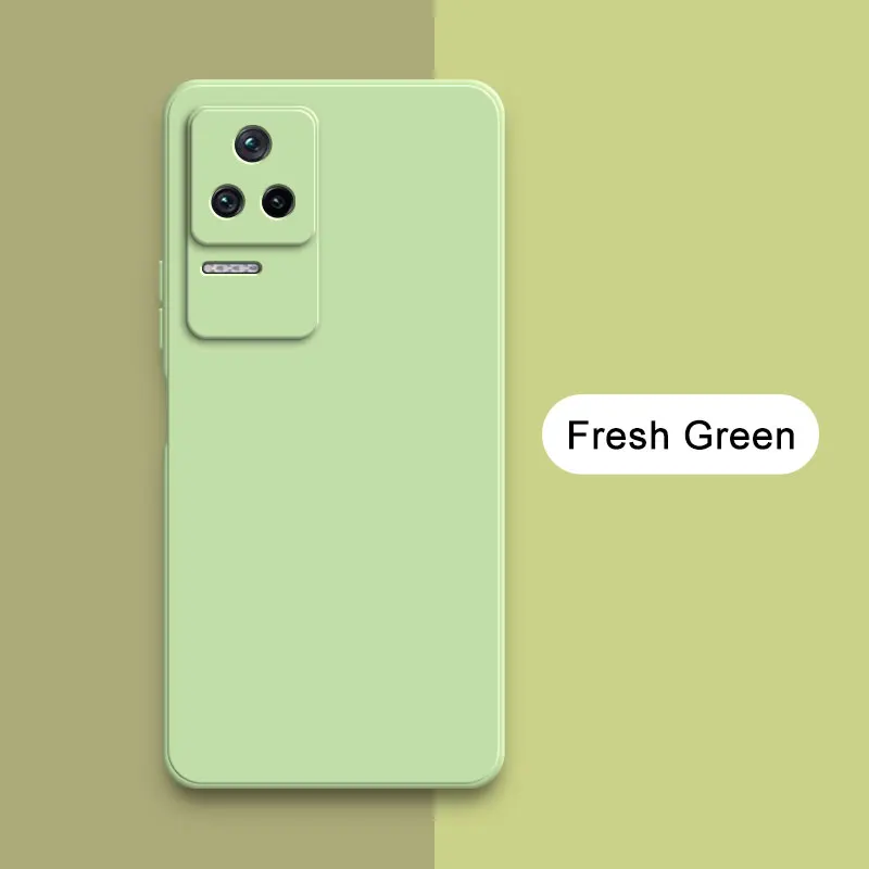 Original Square Liquid Silicone Soft Camera Protective Cute Phone Case