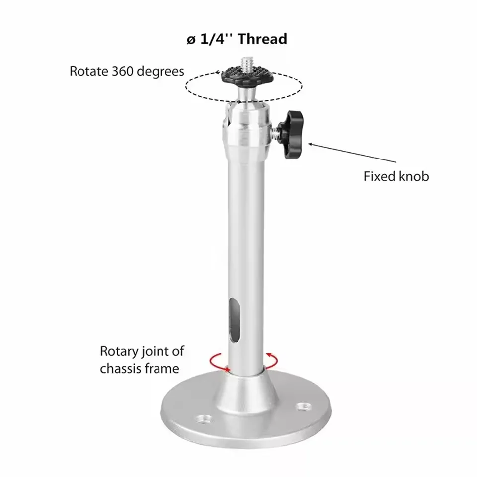 360&deg; Rotatable Aluminum Projector Bracket for HY300 HY320 Portable Projector Beamer Holder projector bracket
