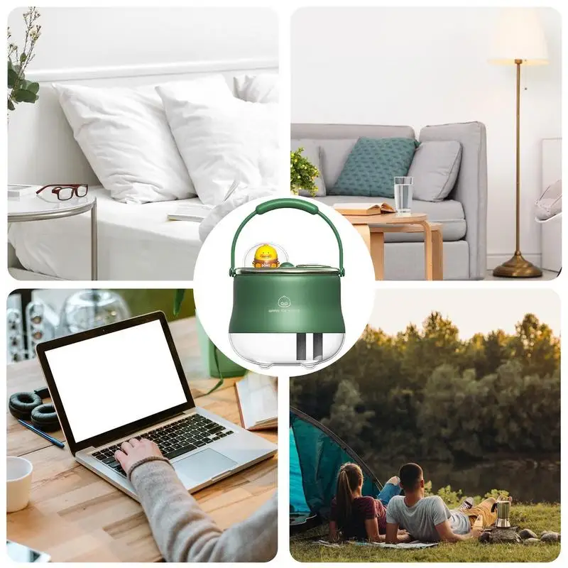 Super Quiet USB Air Humidifier Double Spray Port Oil Aromatherapy Humificador Cool Mist Maker Fogger Purify For Home