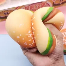 

2022 Simulation hamburger pinch music rebound vent toy wholesale vibrato with the same paragraph decompression tricky toy