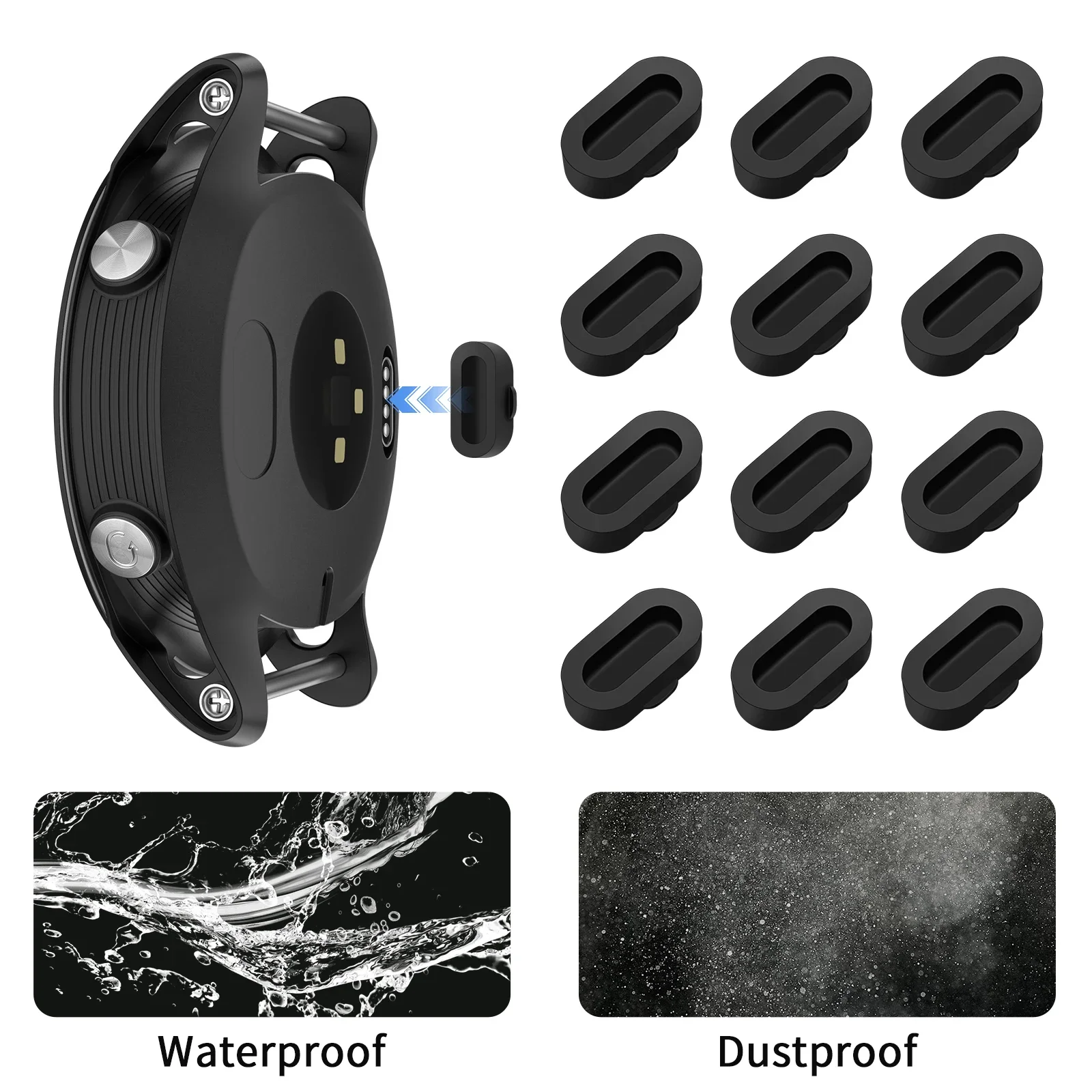 Dustproof Charger Port Plug Cover and Protective Cap Case