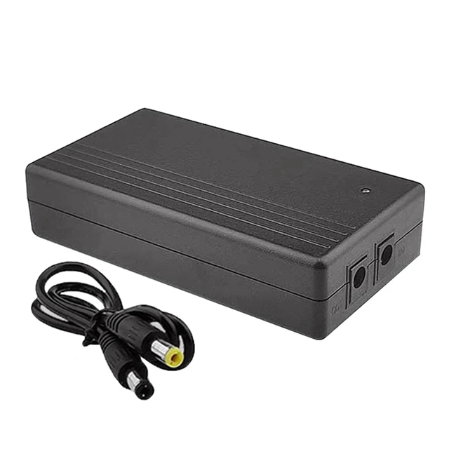 Multipurpose Mini UPS Battery Backup 5V 2A 44.4W Security Standby Power  Supply Uninterruptible Power Supply 111 x 60 x 43mm