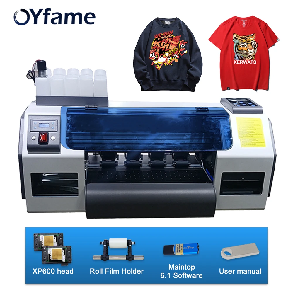 33CM DTF Printer A3 XP600 DTF Transfer Printer Direct to Film Printer For  Hoodies PET Film Print A3 DTF T-shirt Printing Machine - AliExpress