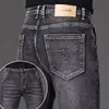 Loose Fashionable Straight Leg Jeans Men's Casual Elastic Trousers Spring Autumn Wide Leg Large Size Summer Jeans