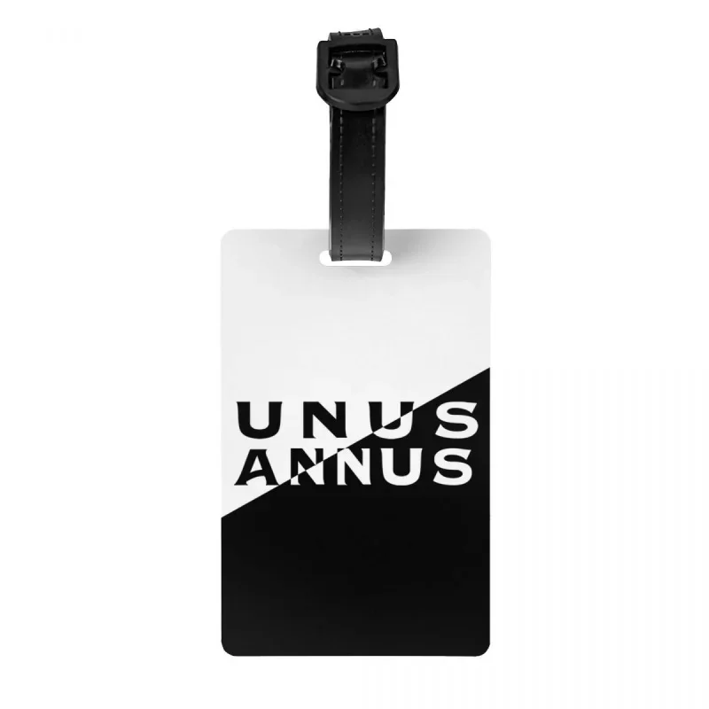 

Black And White Unus Annus Luggage Tag Memento Mori Ethan Markiplier Mark Suitcase Baggage Privacy Cover ID Label