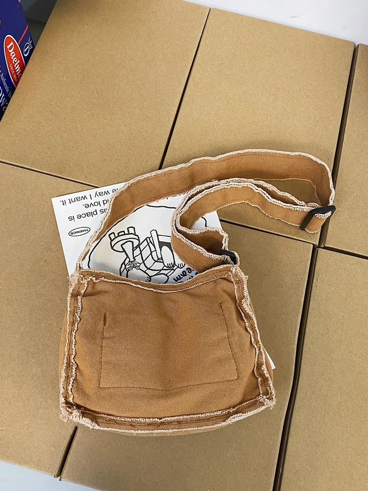Sac à Main Bandoulière En Toile Femme – Mini Sac Messager Multi-poches – Chic