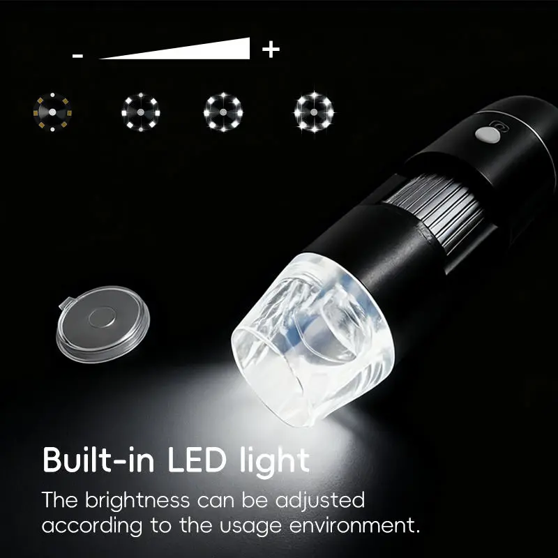 Dodosee 3 in 1 1600X USB 현미경 HD 휴대용 디지털 현미경(납땜용) 8LED 안드로이드 맥 윈도우와 호환 가능