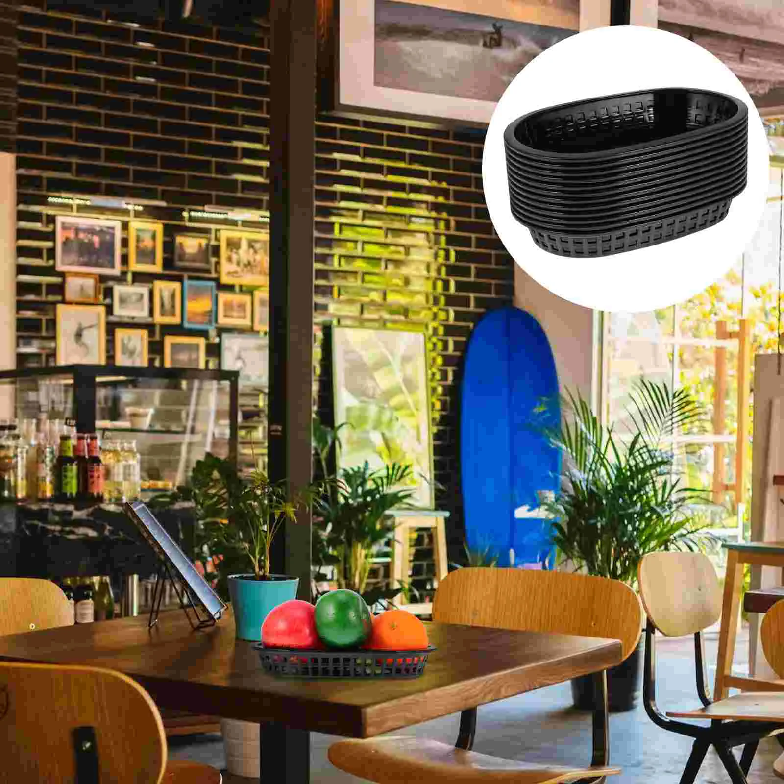 

Plastic Platter Oval Food Baskets For Fries Burgers Hot Dog Cake Hamburger Picnic Plate Restaurant Supplies Dropshipping