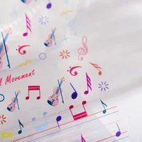 1 Sheet 5D Realistic Relief Colorful Dancing Music Notes Adhesive Nail Art Stickers Decals Manicure Accessories DIY Ornaments 2