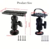 Goture Swivel Fish Finder Mount Base GPS Electronics Fishfinder Holder Universal Kayak Fish Finder Plate 2