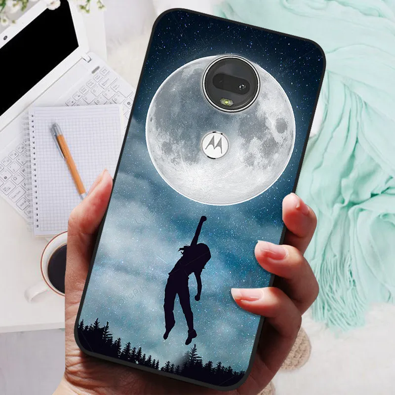 Stylish Soft TPU Protective Case - Fashionable Painted Cover for Motorola Moto G7 Series