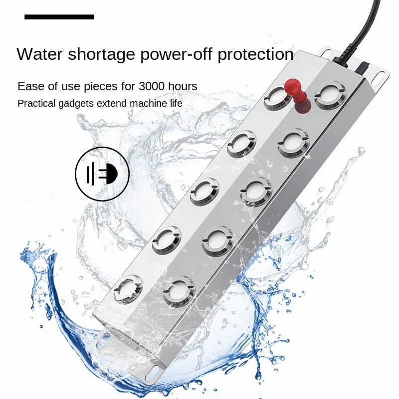DC48V 6/8/10/12 Head Stainless Steel Ultrasonic Humidifier Mist Maker Fogger Greenhouse Hydroponics Fog Sprayer Generator 5
