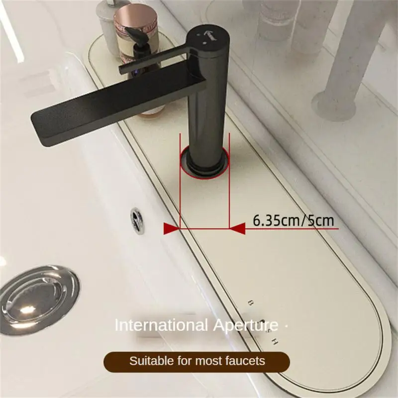 

Абсорбирующий коврик для крана, диатомовая грязь, противоскользящая противоплесеная столешница, защитный смеситель дренаж, коврик для сушки