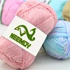 High Quality Soft and Smooth Natural Bamboo Cotton Hand Woven Yarn Hand Knitting Yarn Baby Cotton Yarn Knitted By 2.25mm Needles 1