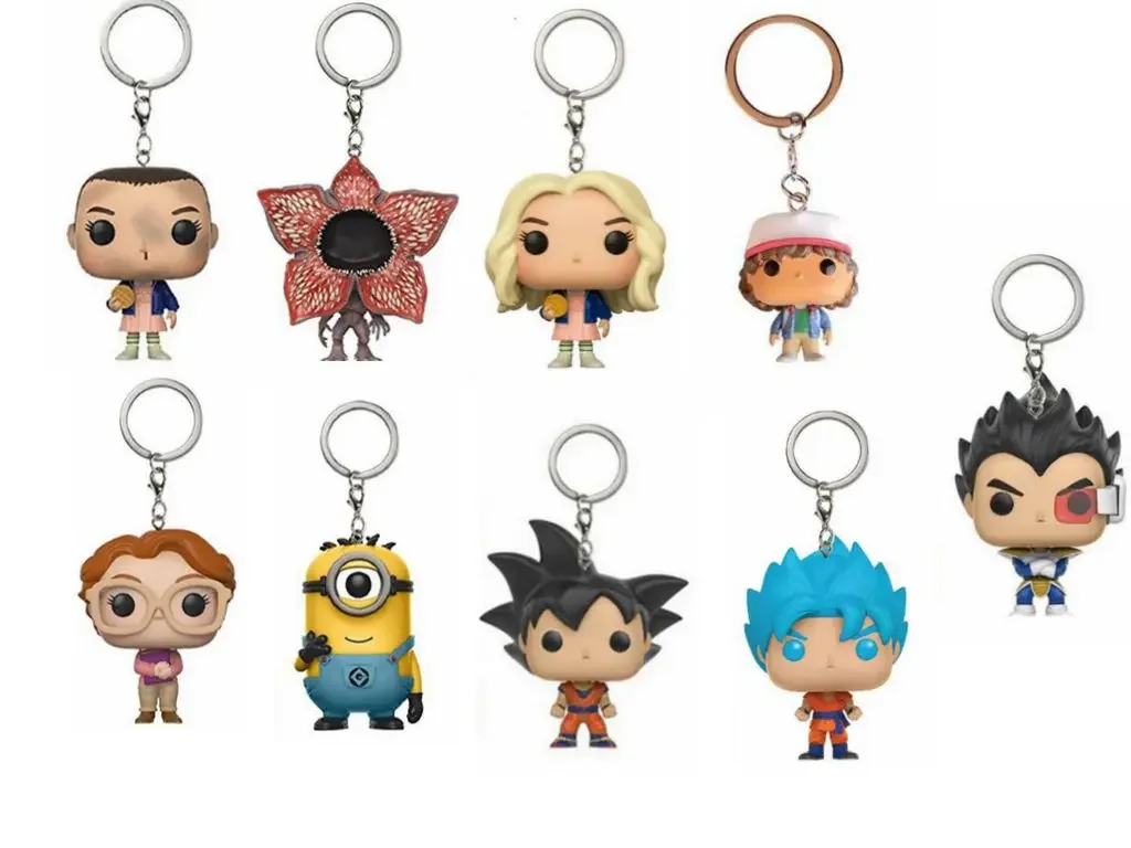 thumbnail image 1 of Funko Llavero Dragon Ball Naruto Stitch Chopper Chucky Llavero Figura de acción Juguetes para niños Regalo de Navidad, 1 of 5
