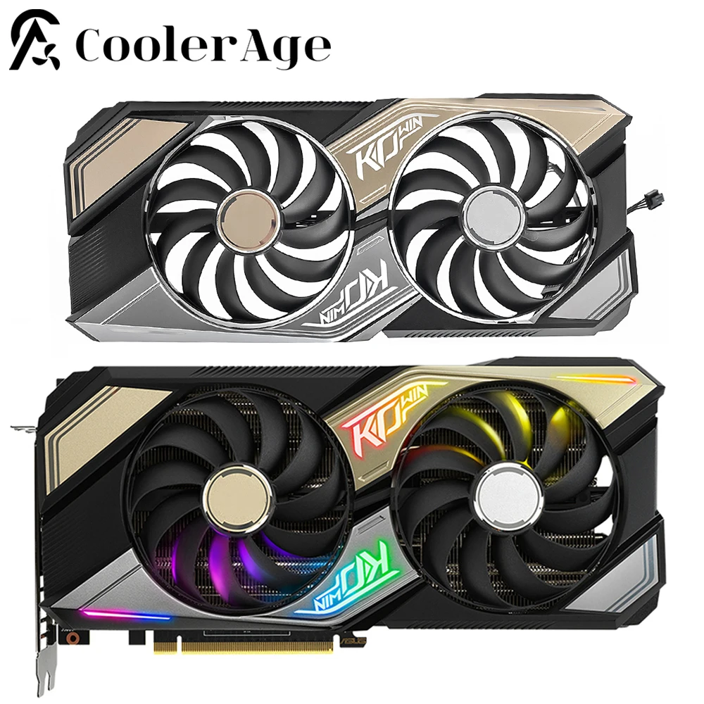 Ventoinha Gráfica de Refrigeração 95 mm T129215bu Cf10u12s Asus ko Geforce Rtx 3060 ti 3070 v2 oc Refrigerador de Placa de Vídeo