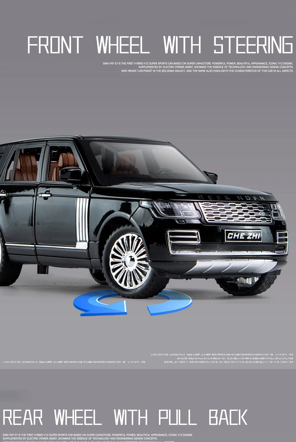 Land Rover Range Rover 1:24 Alloy Car Models Luxury Toys For Kids Gifts Collections