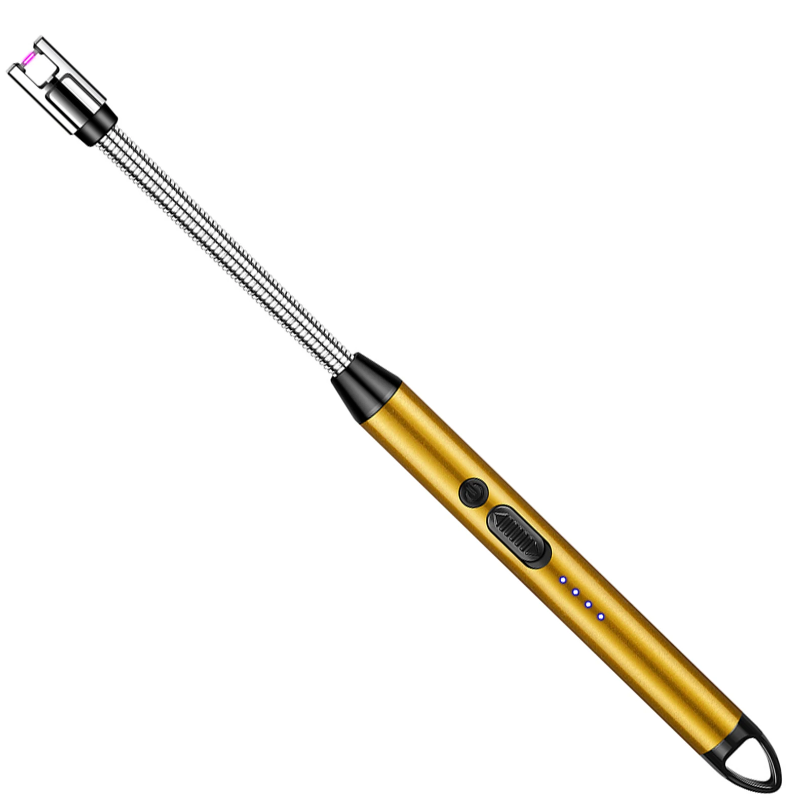 Вітрозахисна запальничка для барбекю USB 360° °   Електрична дуга Безполум'яне плазмове запалювання Довгі кухонні запальнички Газова запальничка для свічкової газової плити