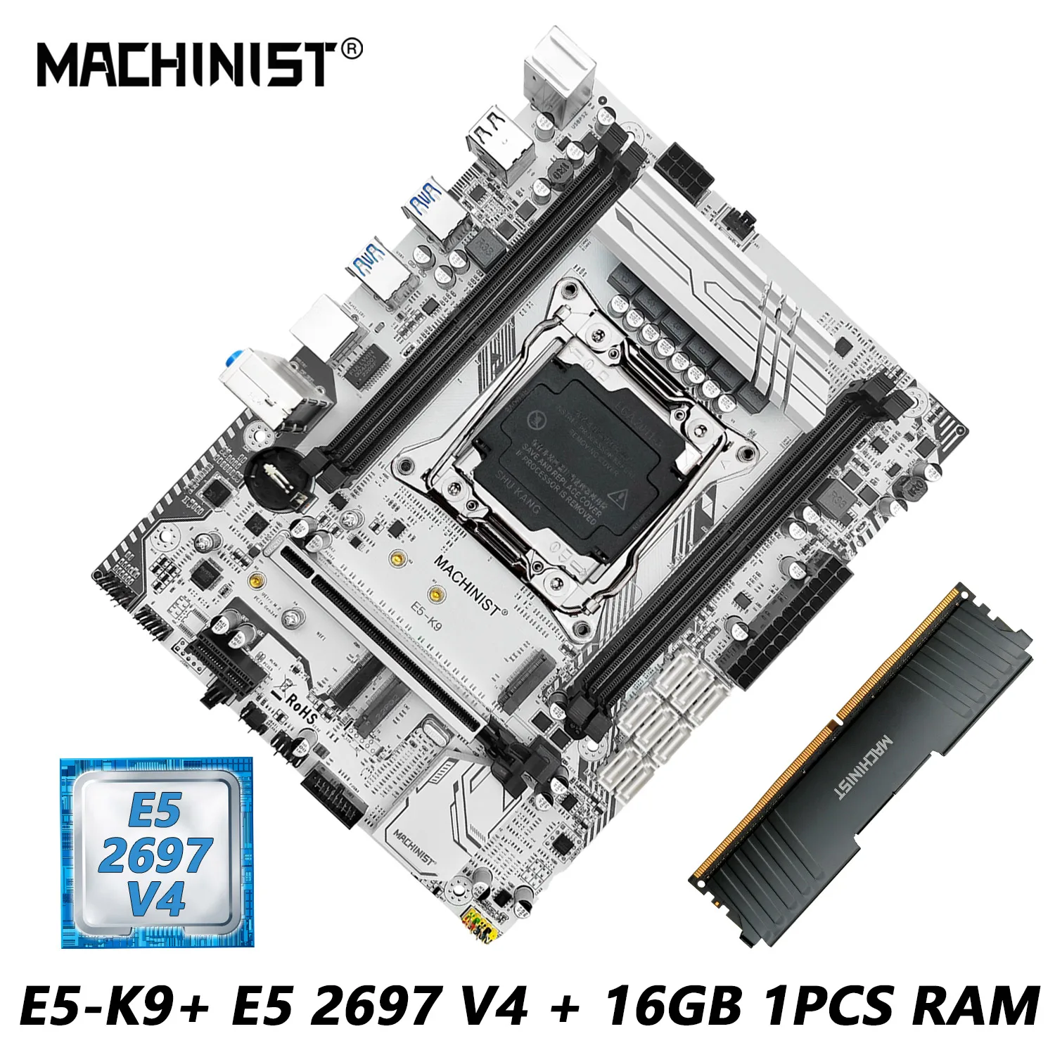 MACHINIS-k9-X99-Kit-Motherboard-LGA-2011-3-Set-Intel-CPU-Xeon-E5-2697 ...