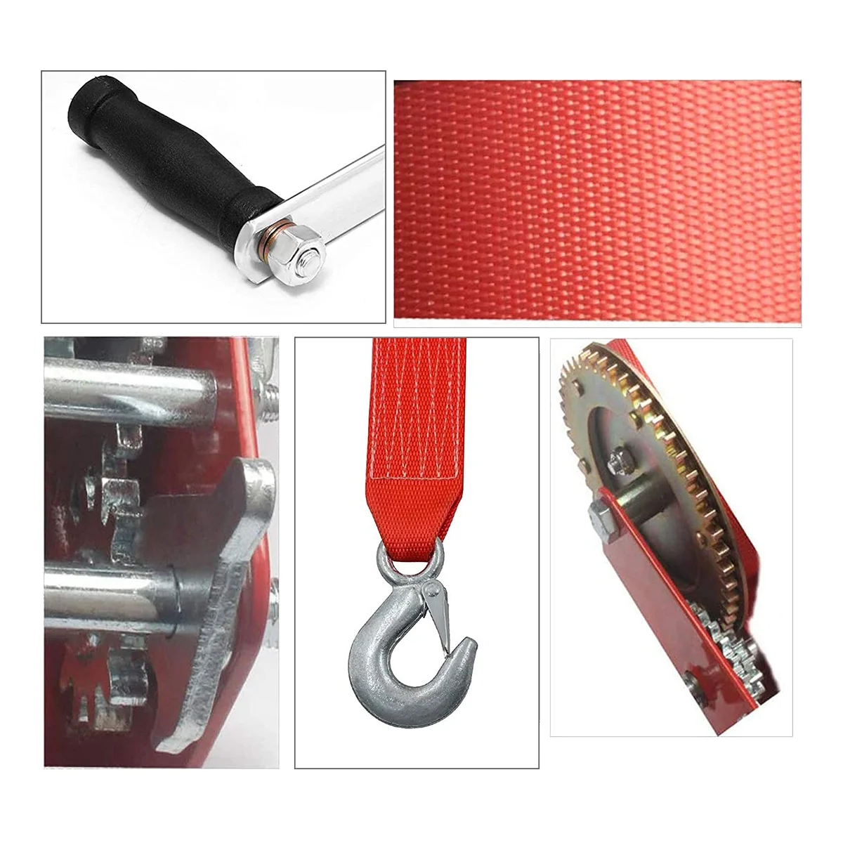 Boat Winch 3500Lbs Capacity Heavy Duty Hand Winch Boat Trailer Winch Manual with 10M(32Ft) Strap