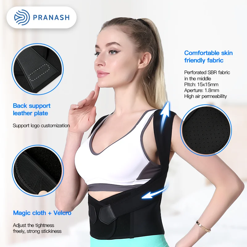 Adjustable Back Posture Corrector Belt for Improved Posture and Pain Relief