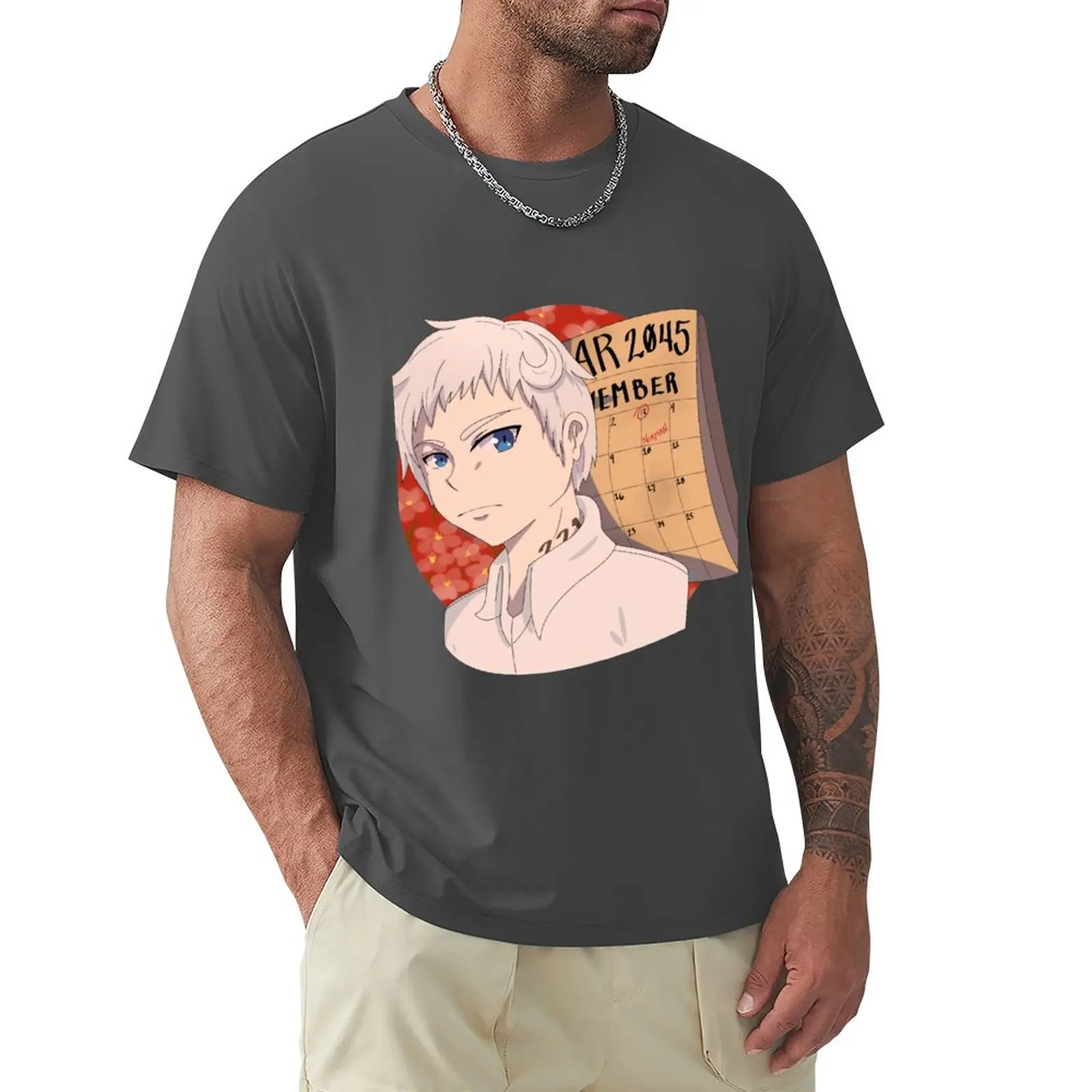 

Norman, The Promised Neverland T-Shirt graphics oversizeds mens big and tall t shirts