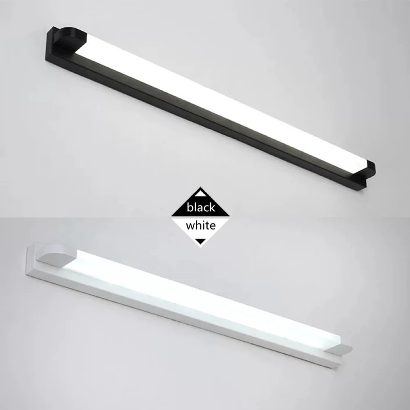 Led mirror light Modern Wall Light bathroom lamp waterproof Cosmetic Wall Light Black white mirror lamp 9W 12W 16W 20W 24W