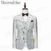 Thorndike 2023 Spring High Quality New Style Men's Suit Foreign Trade Men's Best Man Wedding Dress Suit Male Jacket+Pants+Vest 2