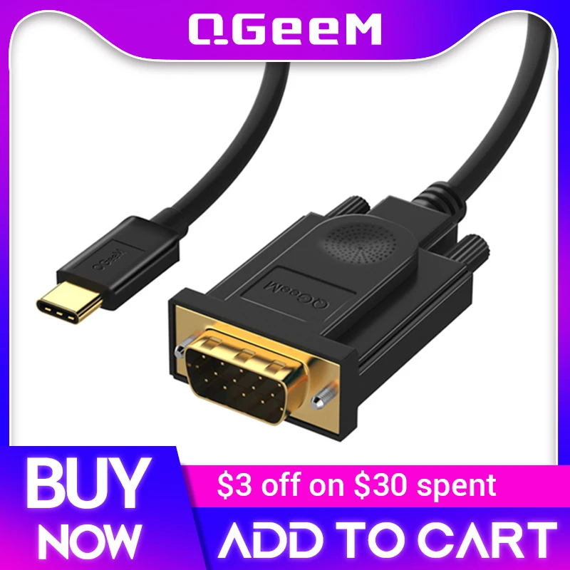 USB C 3.1 TO VGA Cable USB type C USB-C to VGA Male Converter Adapter Cable For Apple New Macbook Chromebook Pixel Dell XPS 13