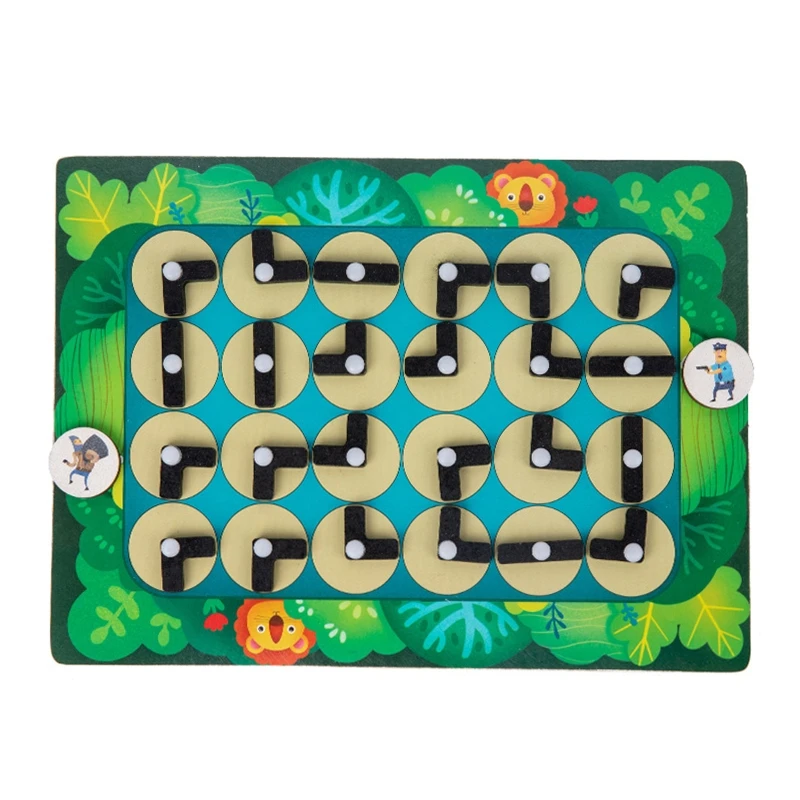 

Children Montessori Educational Toy Toy Kids 3D Puzzle Wooden Board Toy Maze Board Game Ball Beads