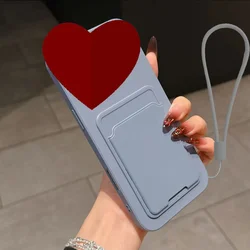 Liquid Silicone Card Holder Phone Case with Shockproof Back Pocket Wallet and Soft Skin Cover - HONOR 400 Pro (GRAY)