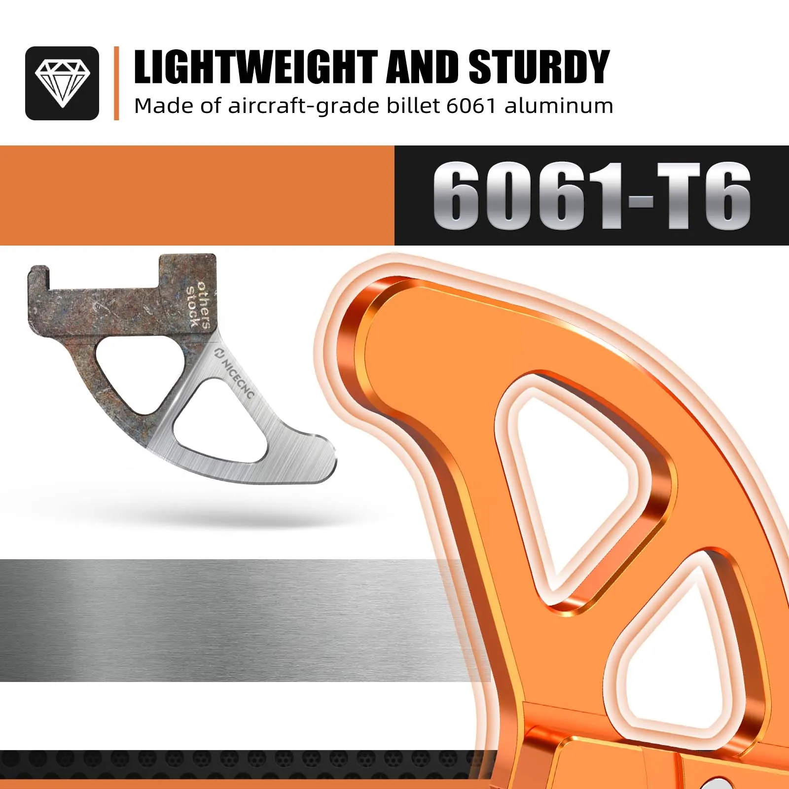 NUWERO Protezione Protezione Disco Freno Posteriore Motocross, For - Foto 3