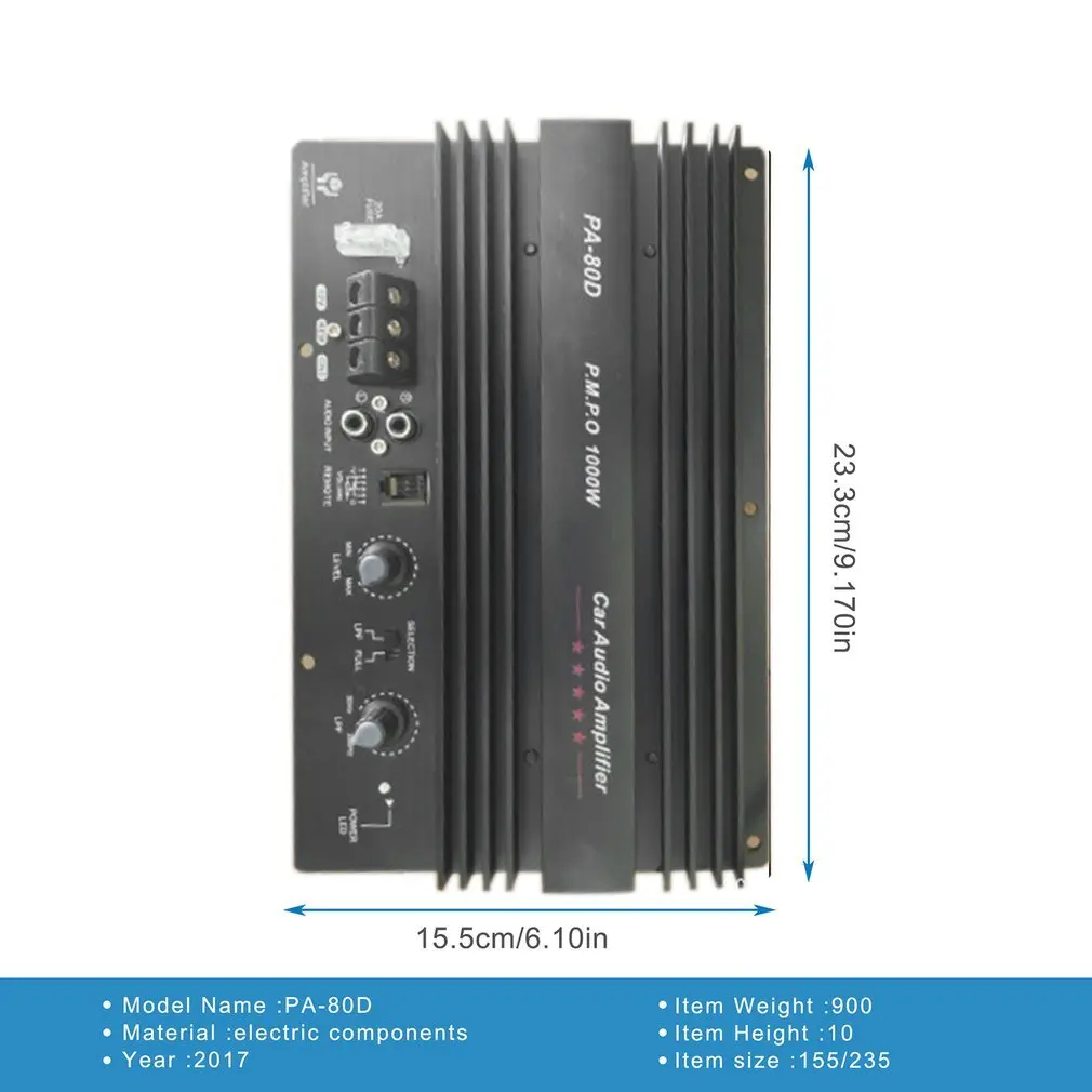    ڵ  Ŀ  ÷̾,  ̽   , ڵ  PA-80D, 12V, 1000W
