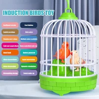 Talking Electric Bird Inductive Sound Control Birdcage Simulation Funny Toy Novelty Gift Birdcage Voice Educational Toy Kid Gift 2