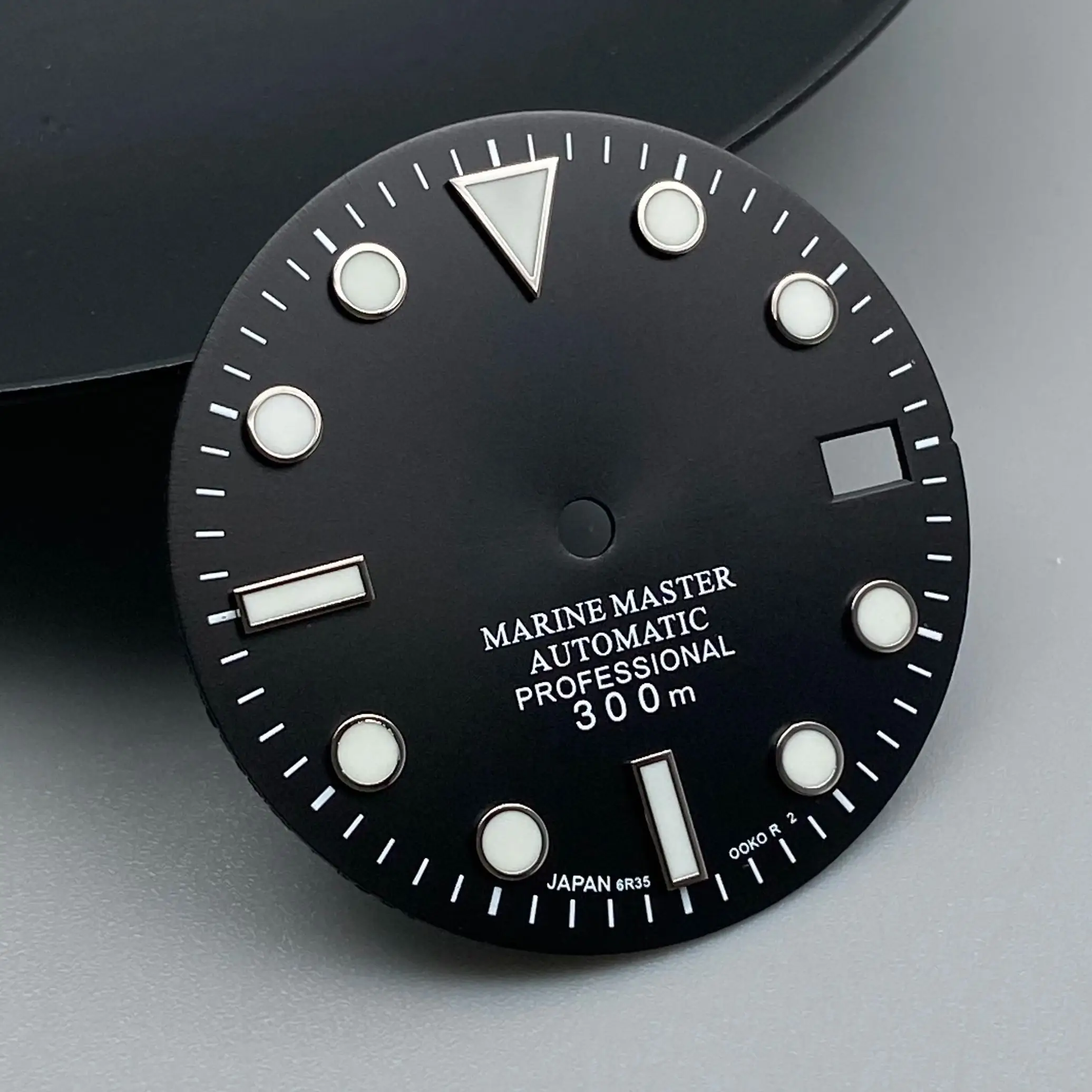 Green Luminous Watch Hands Needles - 28.5mm Date Dial - No Logo - Watch Accessories
