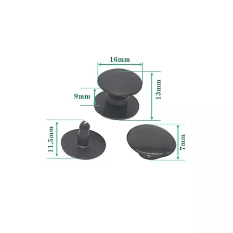 Metal Rivets Snap Button Fasteners Snap Button Metal Snap Button 30/40/60pcs 16mm Shoes Rivets Replacement Buttons Hole Shoe Buckle Snap Fastener for DIY Shoes Accessories