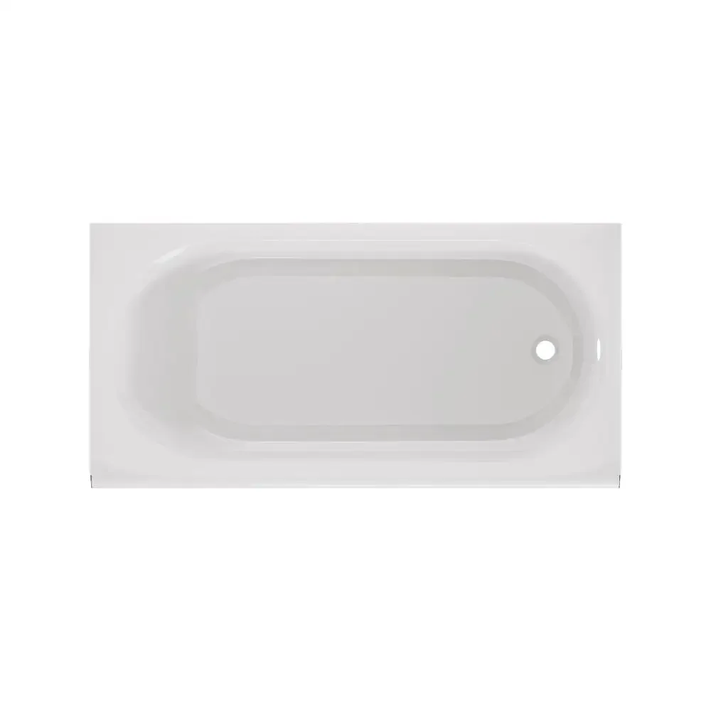 Princeton PRO Above Floor Alcove Bathtub 60 x 30-Inch Drain White Slip-Resistant Surface Easy Installation ADA Compliant 5