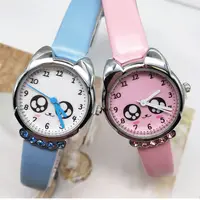 Children Cartoon Watch Girl's Quartz Watch Primary School Boy's Cute Leather Belt Simple Crystal Clock Baby Gifts Droppshipping 2