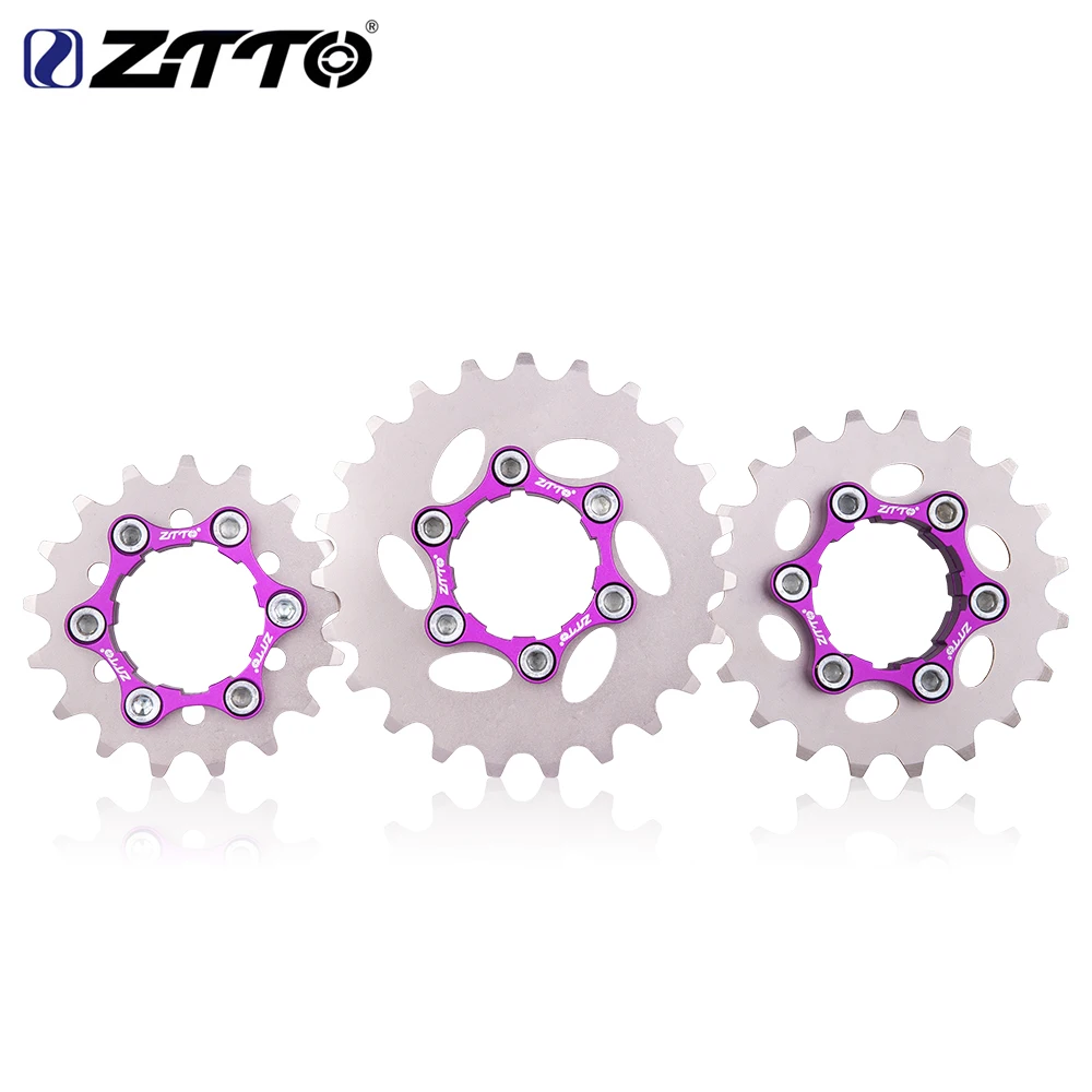 ZTTO MTB Single Speed Cassette Cog Bicycle 1 Speed Set Sprocket Gear 16T 17T 18T 19T 20T 21T 22T 23T K7 CNC Bike Freewheel bicycle sprocket gear bicycle cassette bike freewheel bike sprocket bicycle parts