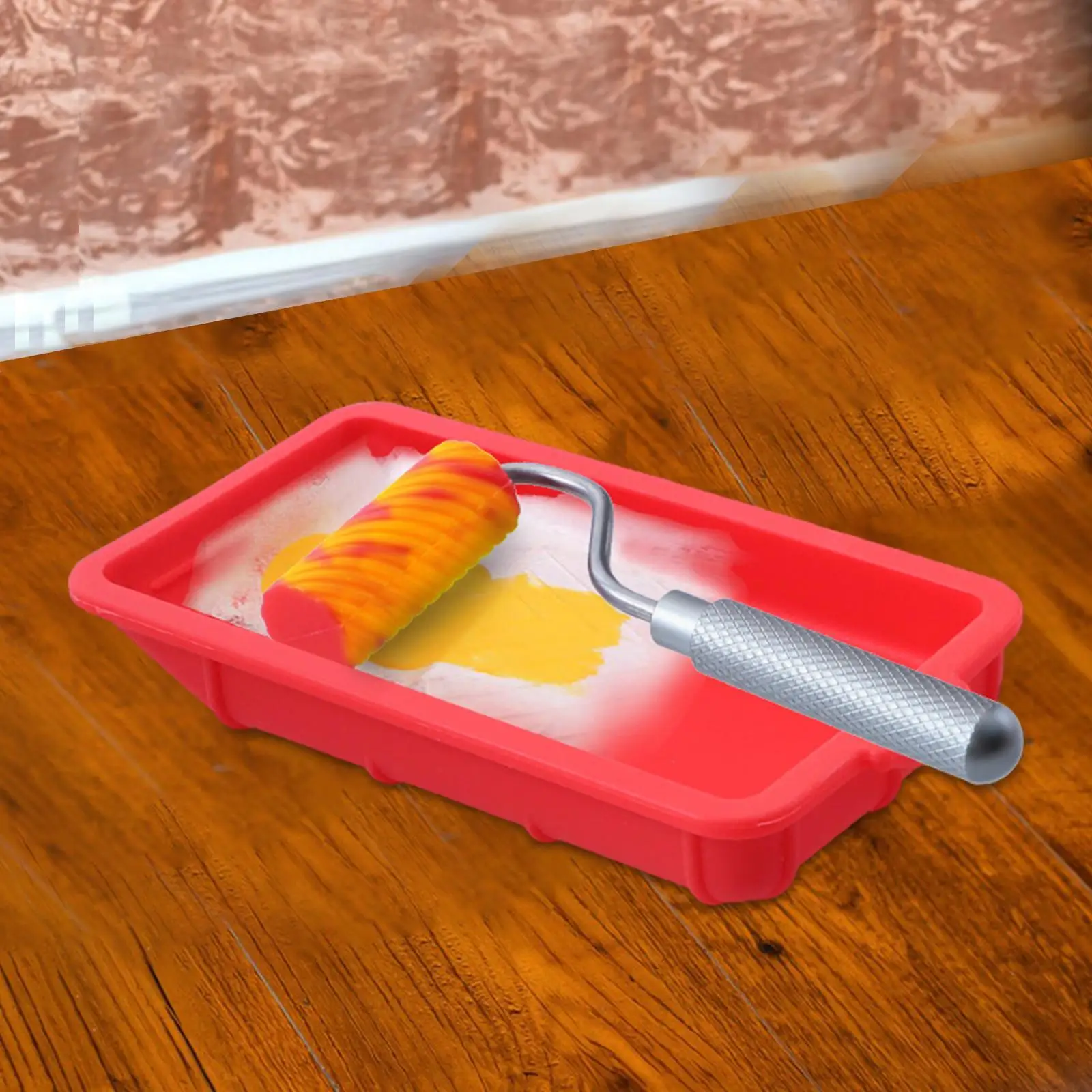 Paint Tray with Roller Paint Workers Wall Decoration Roller Tray Kit