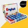 Magnetic Letters Set With Baseboard Kids Alphabet Magnetic Stickers Educational Puzzle Toys Children Spelling Learning Gifts 6