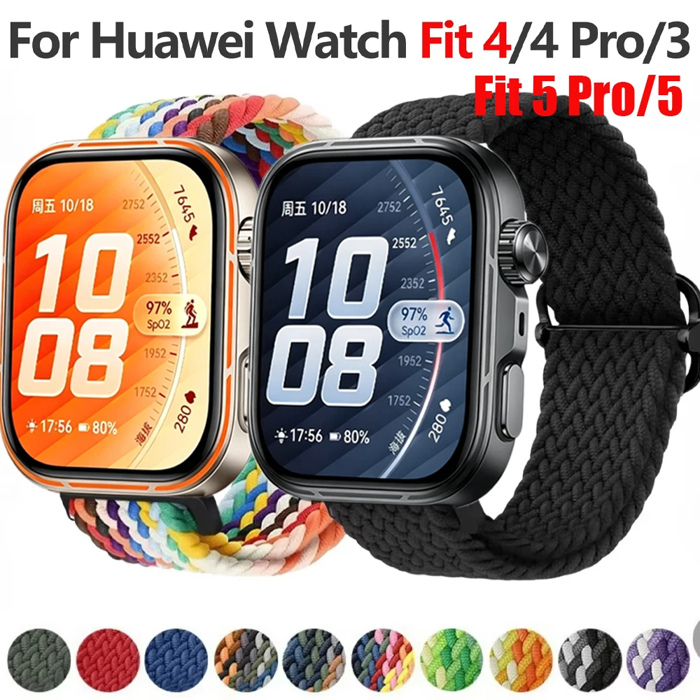 Breathable Braided Nylon Strap - Replaceable Wristband Bracelet