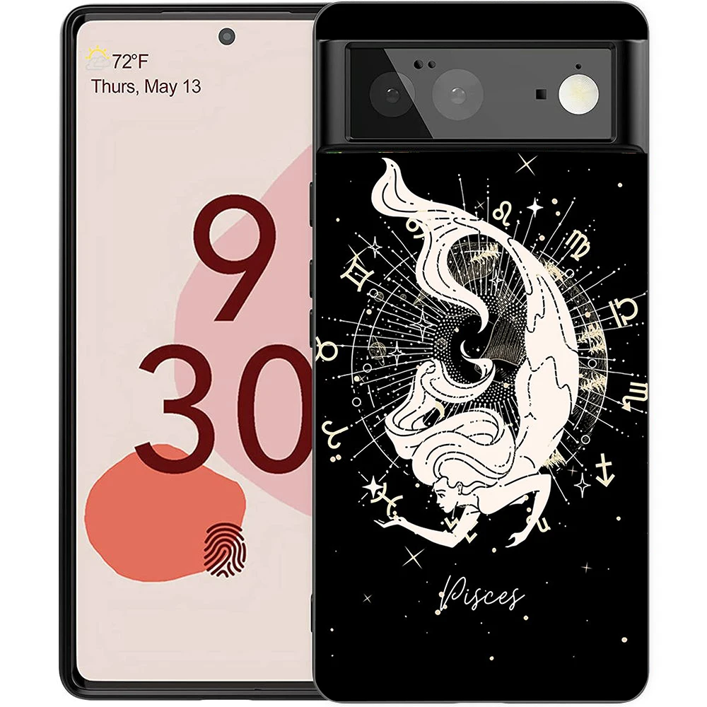 Zodiac-Themed Shockproof Silicone Phone Case Cover