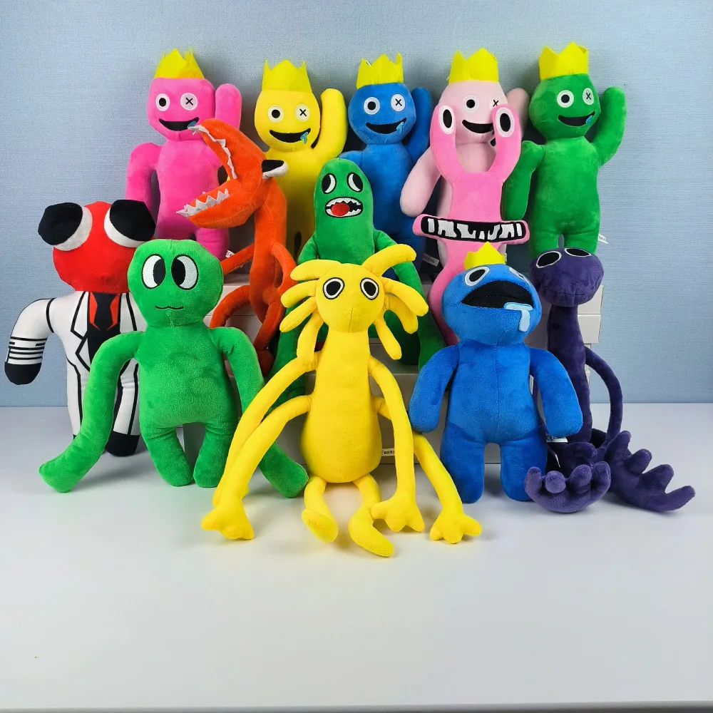 ROBLOX Lot 5 Rainbow Friends Plush Horror Gaming  Blue Purple Pink